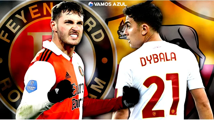 Santi Giménez se enfrentará a Paulo Dybala en la Europa League.