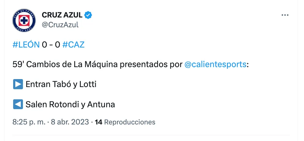 Cruz Azul | Twitter
