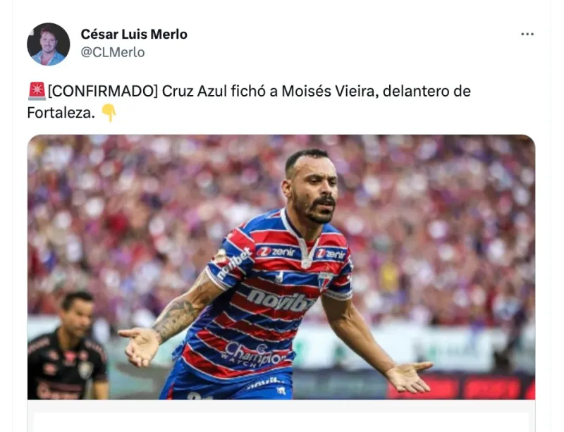 Moisés Vieira | César Luis Merlo (Twitter)