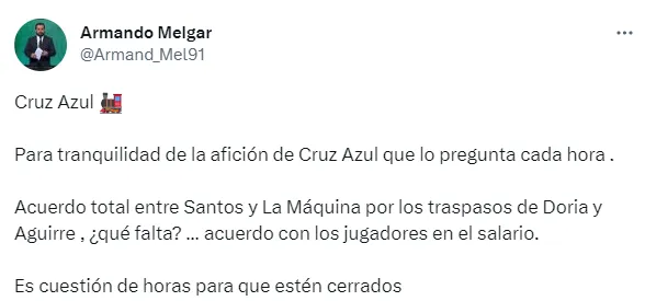 Información de Armando Melgar