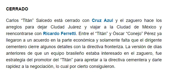 Información de David Medrano