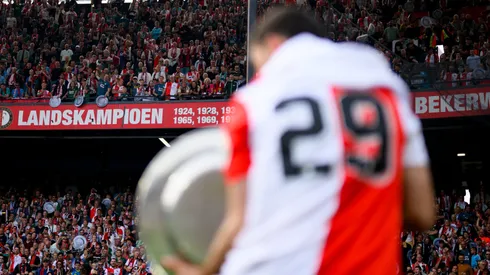 Santi Giménez registra 23 goles en la temporada con el Feyenoord.