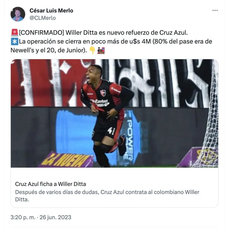 César Luis Merlo | Twitter