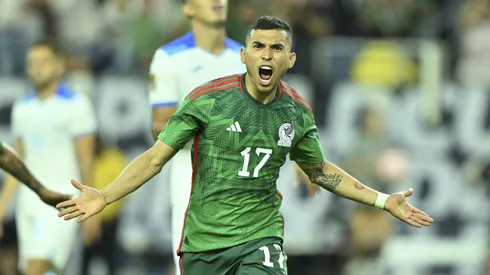 Orbelín celebra su gol ante Honduras.Foto: Imago7/ Etzel Espinosa