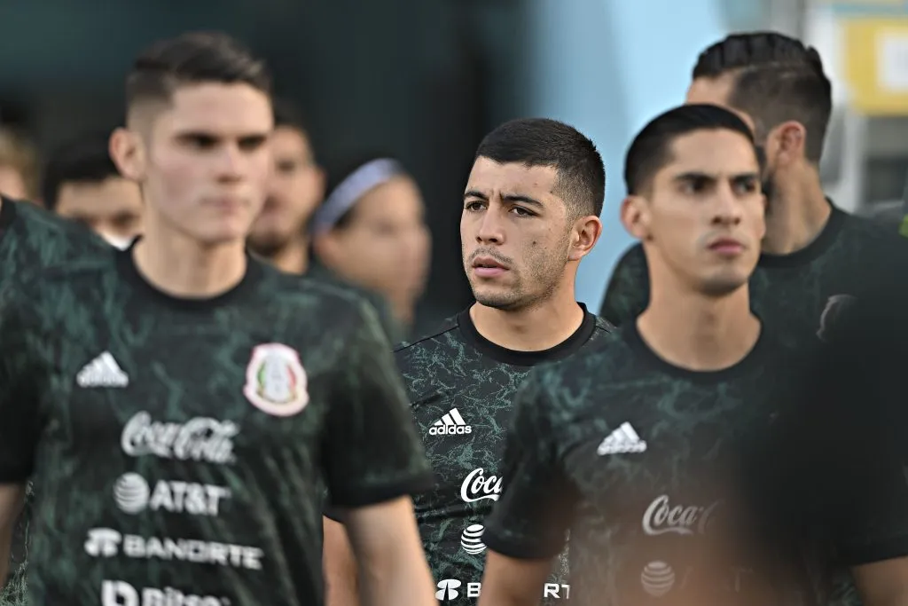 Erik Lira, en una de sus últimas participaciones con el Tri. (Imago7)