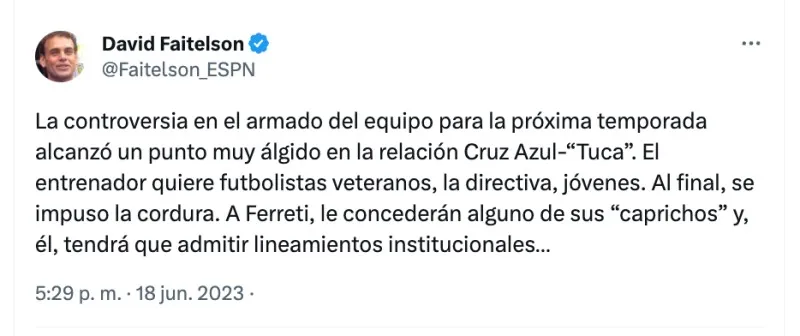David Faitelson | Twitter