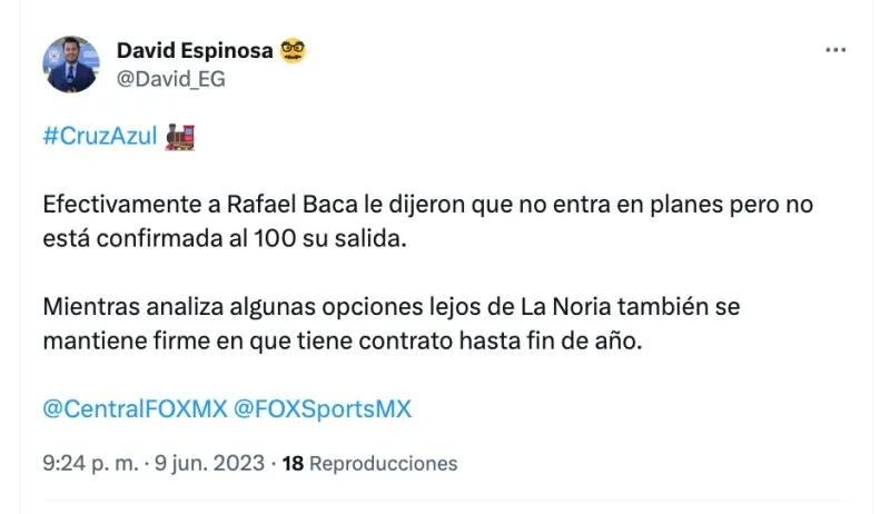 David Espinosa | Twitter