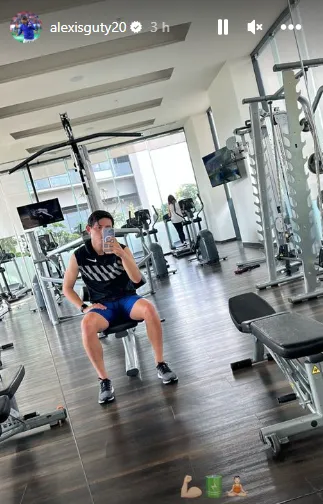 Alexis Gutiérrez en el gimnasio
