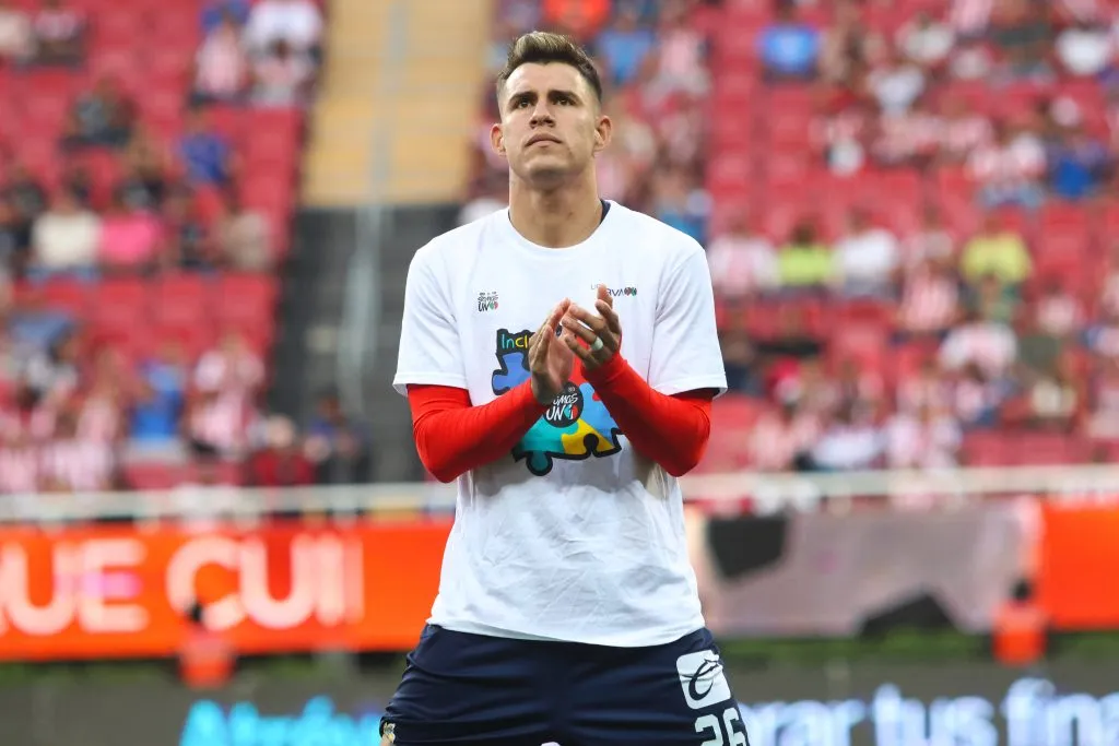 Zapopan, Jalisco, 22 de abril de 2023. , durante el partido de la jornada 16 del torneo Clausura 2023 de la Liga BBVA MX, entre las Chivas Rayadas del Guadalajara y la Máquina Celeste del Cruz Azul, celebrado en el estadio Akron. Foto: Imago7/ Juan Carlos Núñez Cubeyro.
