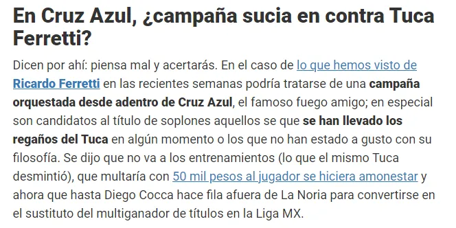 Información de Mediotiempo