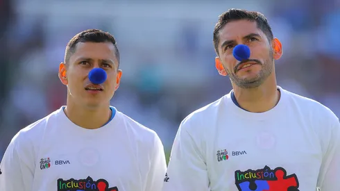 Cata Domínguez y Chuy Corona, ex jugadores de Cruz Azul.