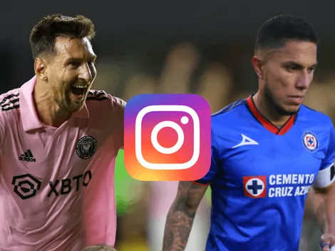 Salcedo compartió el posteo de Messi festejando el triunfo contra Cruz Azul