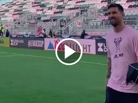VIDEO: Así fue la llegada de Lionel Messi para enfrentar a Cruz Azul