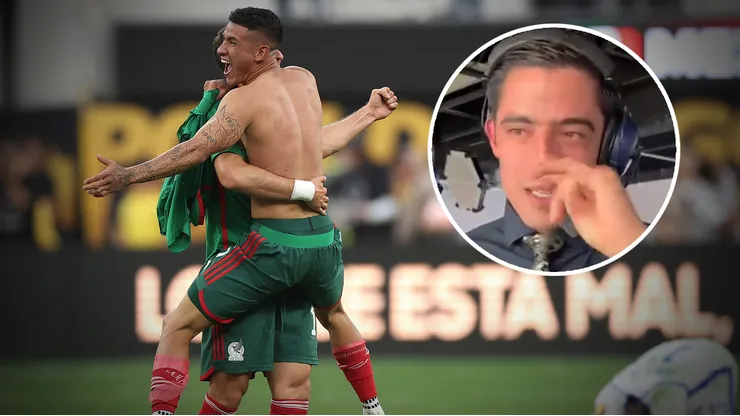 Andrés Vaca y su emoción al narrar el agónico gol del ex Cruz Azul