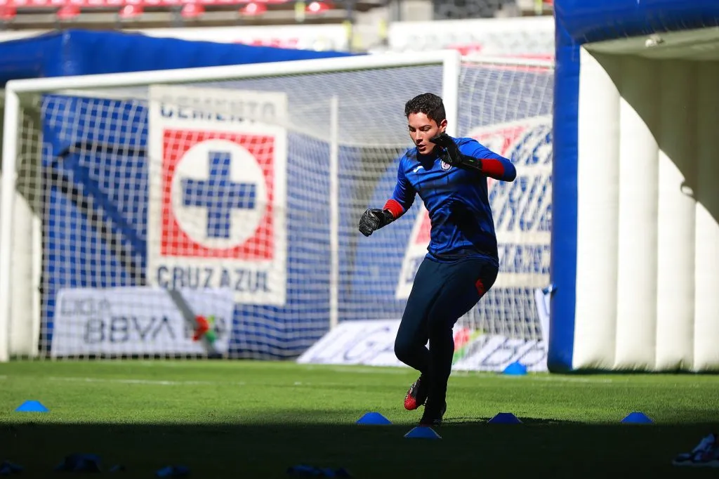 CAlfredo Cabañas, durante la final ida del torneo Grita México Apertura 2021 Sub20. (Imago 7)