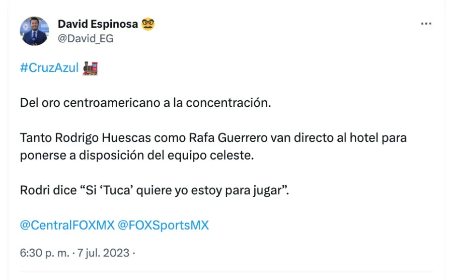 David Espinosa, Twitter