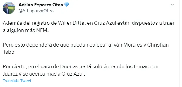 Información de Adrián Esparza