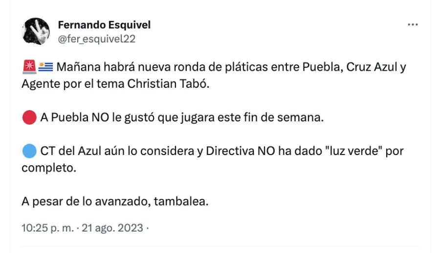 Fernando Esquivel | Twitter