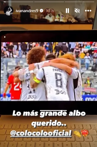 Publicación de Iván Morales en IG