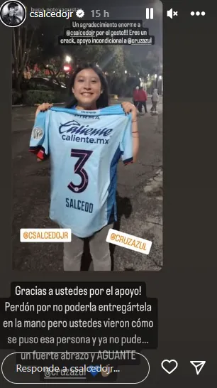 Carlos Salcedo en Instagram
