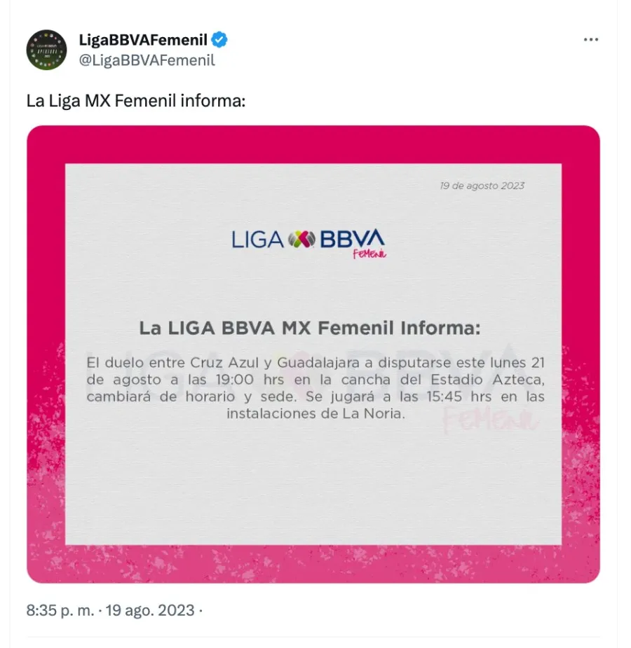Liga MX Femenil | Twitter