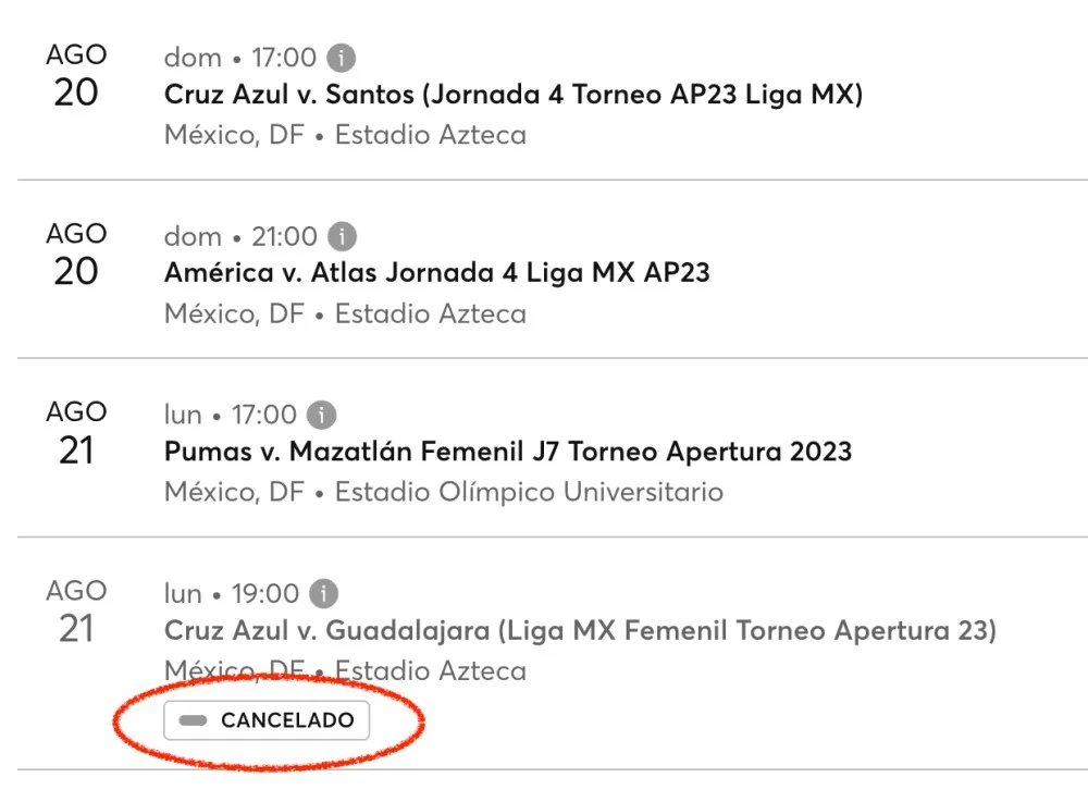 Imagen tomada de Ticketmaster