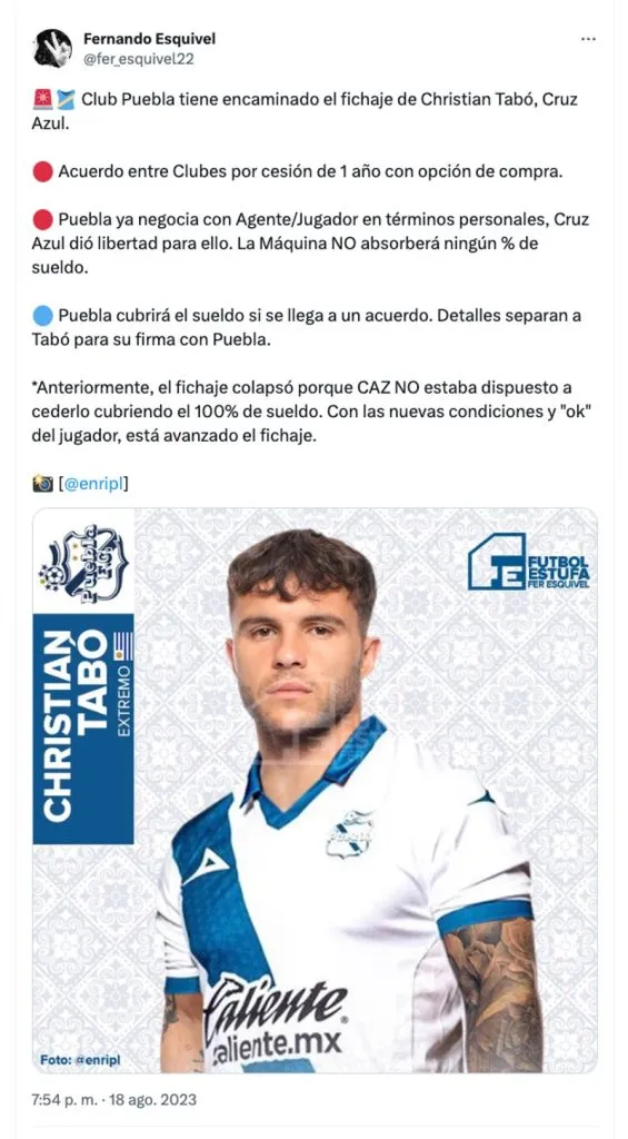 Fernando Esquivel | Twitter