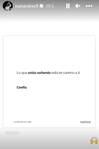 Mensaje de Iván Morales