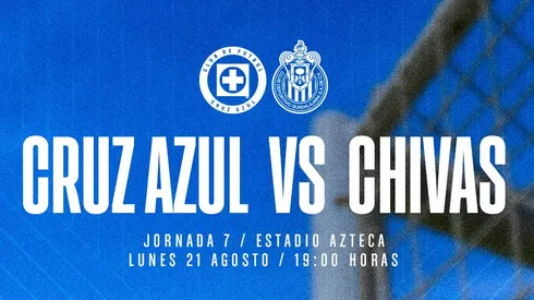 Cruz Azul juega contra Chivas en el Azteca.