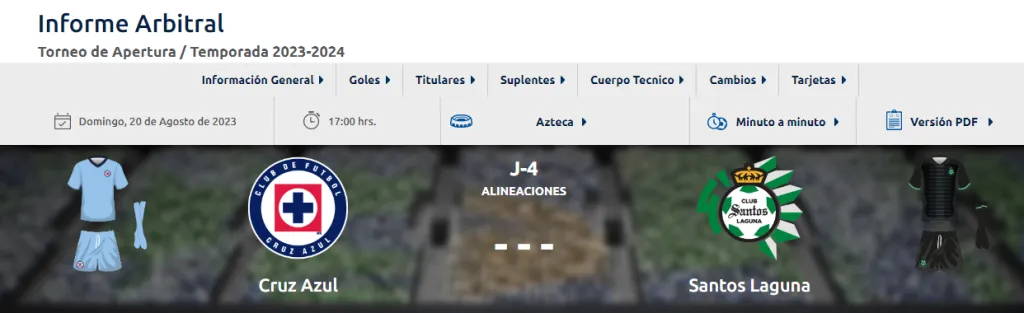 Registros de la Liga MX