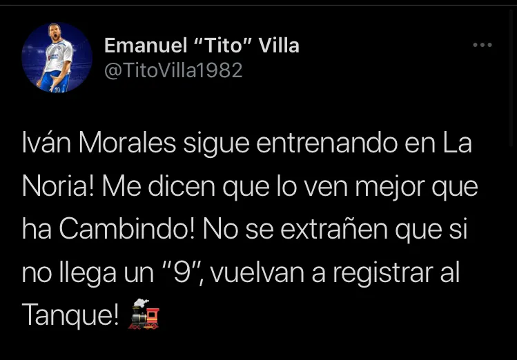 Tuit de Emanuel Villa