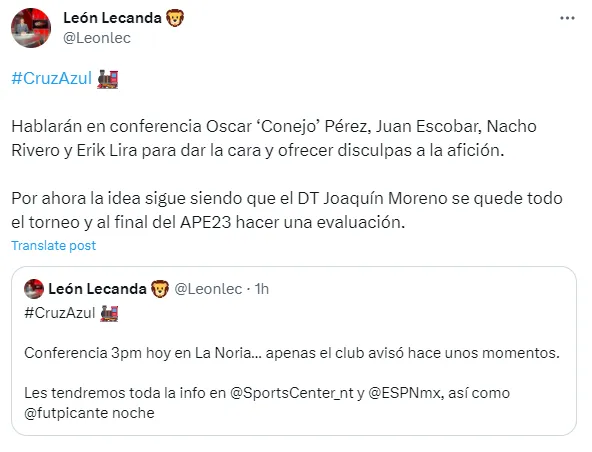 Información de León Lecanda
