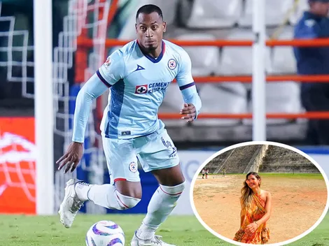 Afición de Cruz Azul cae rendida ante el encanto de esposa de Ditta