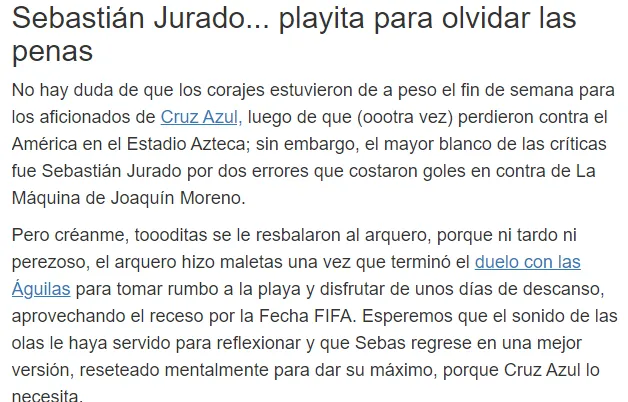 Infomación de Mediotiempo