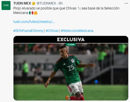 Fuente: Twitter @TUDNMEX