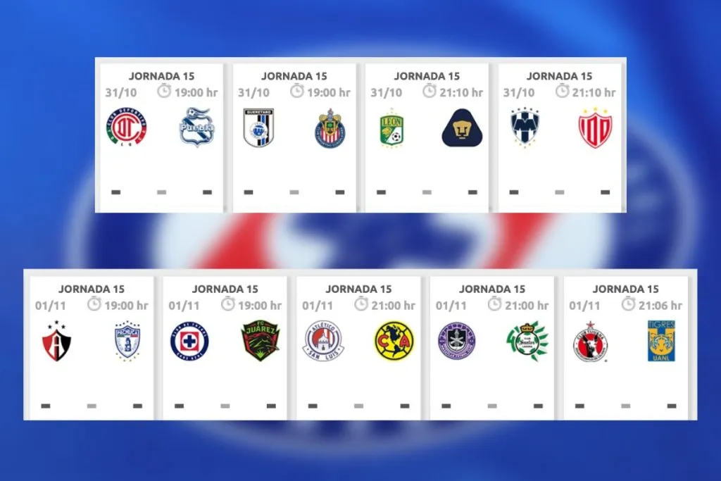 Jornada 15 – Apertura 2023 | Liga MX