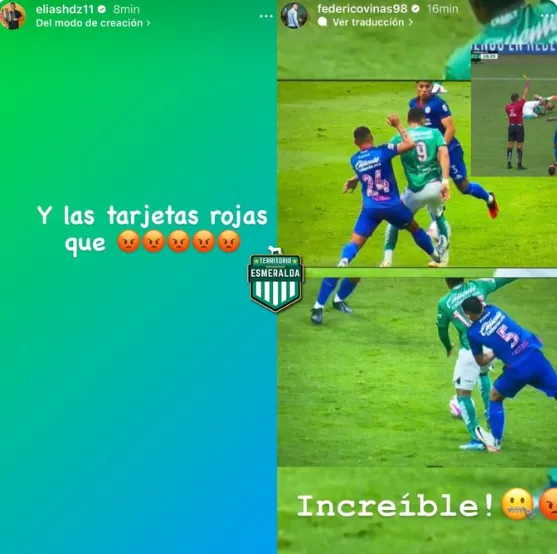 Publicación de Elías Hernández y Federico Viñas en Instagram