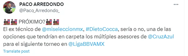 Información de Paco Arredondo