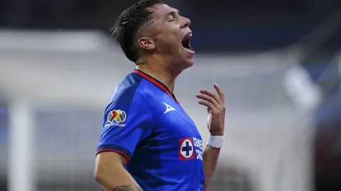 Ciudad de México, 2 de septiembre de 2023. Rodrigo Huescas en lamento, durante el partido de la jornada 7 del torneo Apertura 2023 de la Liga BBVA MX, entre la Máquina Celeste del Cruz Azul y las Águilas del América, celebrado en el estadio Azteca. Foto: Imago7/ Rafael Vadillo