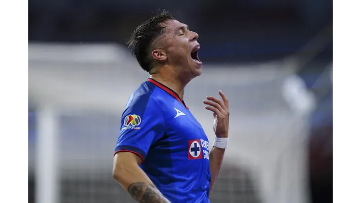 Ciudad de México, 2 de septiembre de 2023. Rodrigo Huescas en lamento, durante el partido de la jornada 7 del torneo Apertura 2023 de la Liga BBVA MX, entre la Máquina Celeste del Cruz Azul y las Águilas del América, celebrado en el estadio Azteca. Foto: Imago7/ Rafael Vadillo