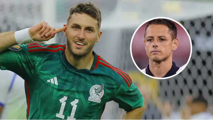 Santi Giménez "revive" a Chicharito.