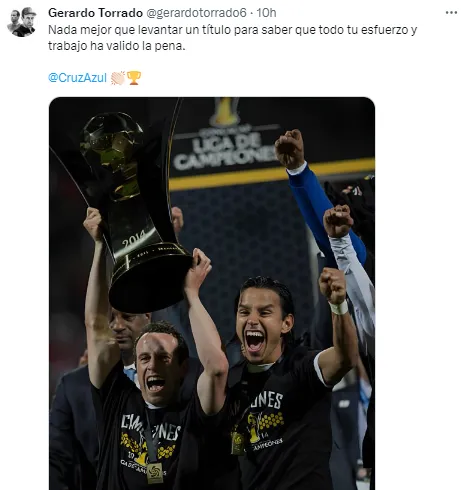 El guiño de Torrado a Cruz Azul.