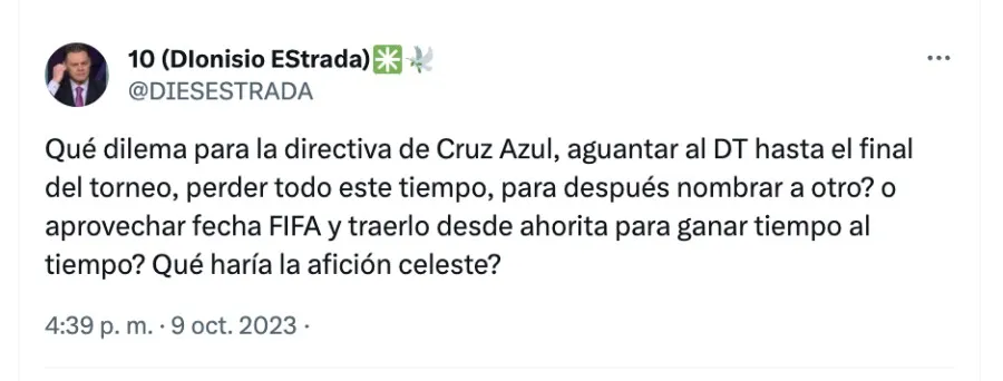 Dionisio Estrada | X (Twitter)