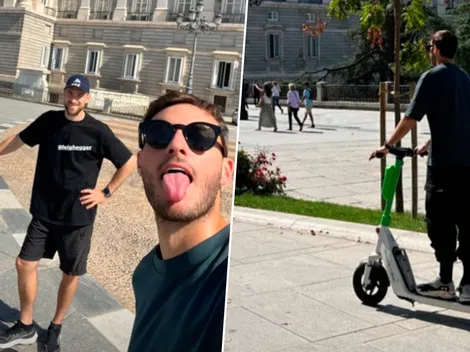 Santi Giménez se divirtió en Madrid antes del Feyenoord - Atlético