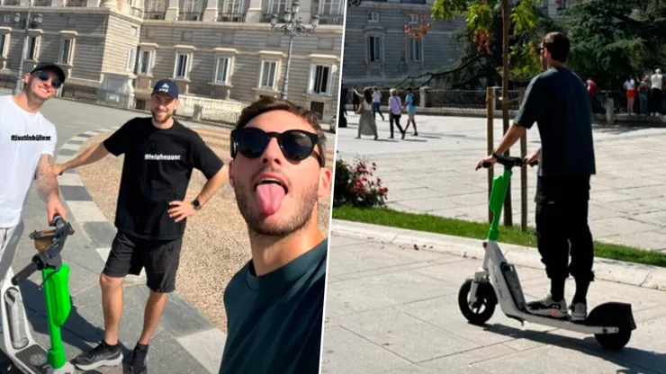Santi Giménez, de paseo por Madrid.
