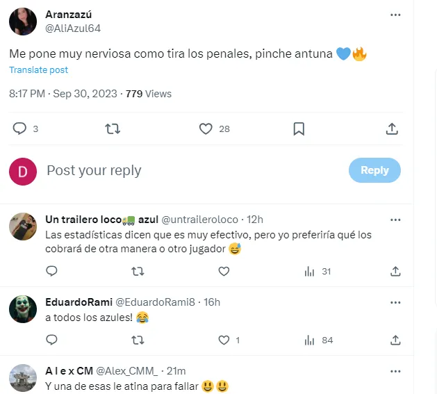 Comentarios en Twitter