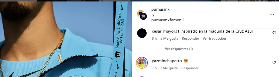 Respuesta de un fanático de Cruz Azul al uniforme de Pumas