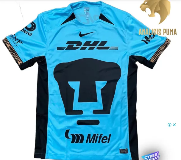 Así sería la tercera playera de Pumas en el Clausura 2024