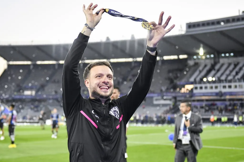 Martín Anselmi se coronó campeón de la Sudamericana en 2022 (Getty Images)