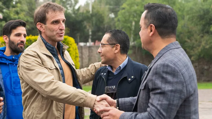 Iván Alonso con Víctor Manuel Velázquez.